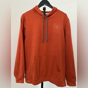 Vibrant Puma Men's Burnt Orange Colored Hoodie